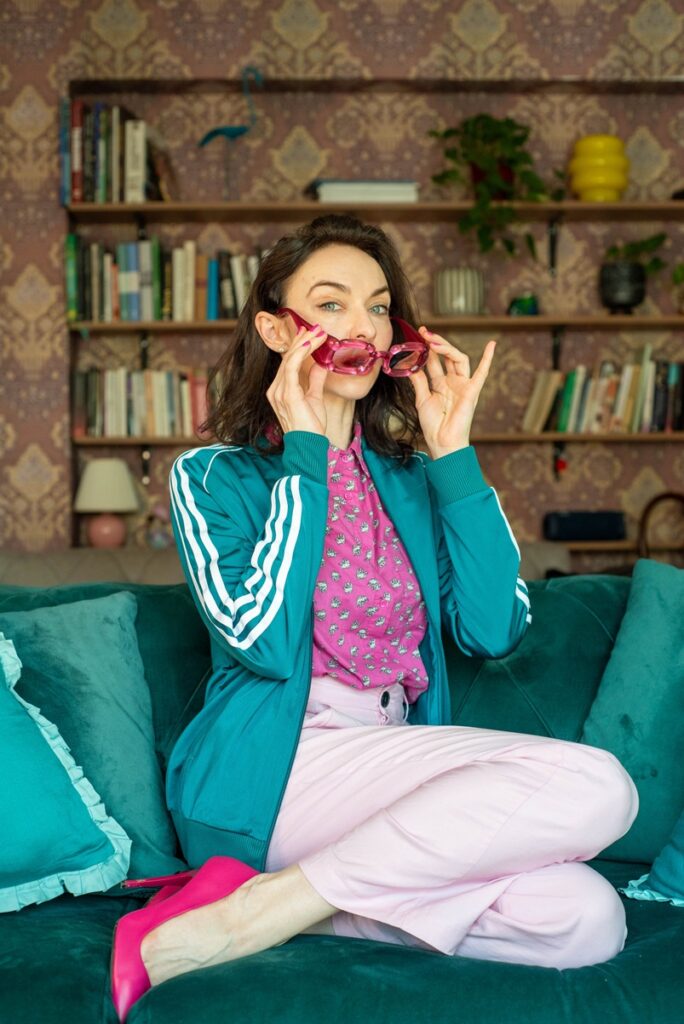 Swarovski pink sunglasses