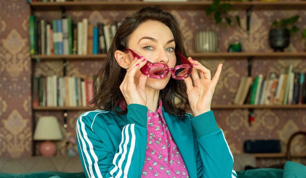 pink swarovski sunlasses