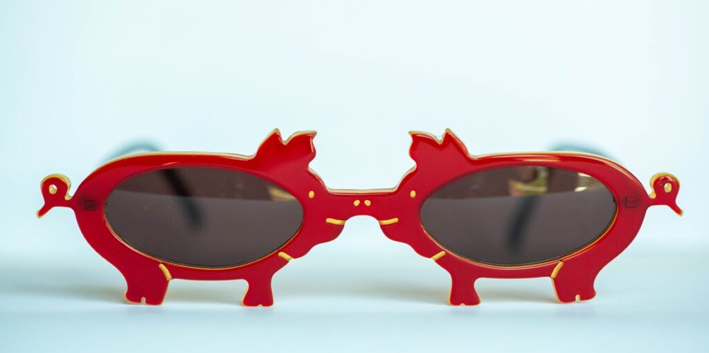 pig-shaped glasses Kurzenberger