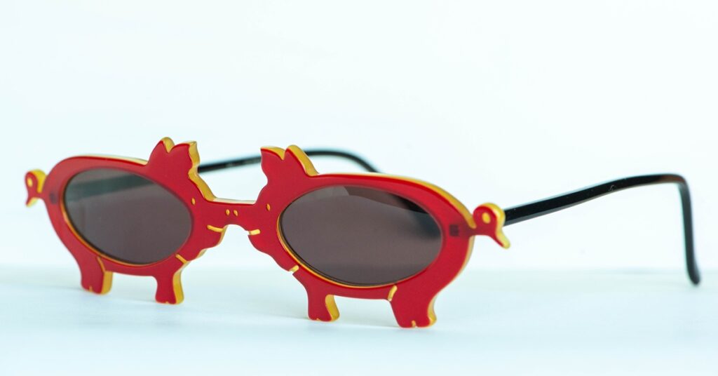 pig-shaped sunglasses
