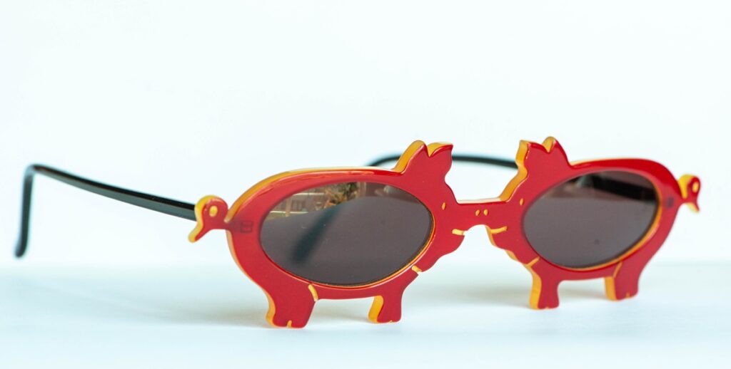 kurzenberger pig-shaped sunglasses
